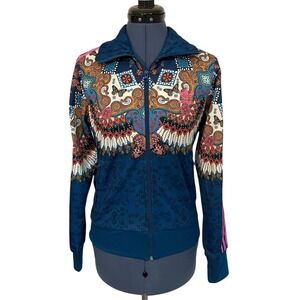 Adidas X Farm Rio Borbomix Full Zip Track Jacket Trefoil Butterfly Athleisure S